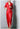 Isabella Extra Long Red Soft Double Breasted Faux Leather Women Trench Coat
