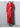 Isabella Extra Long Red Soft Double Breasted Faux Leather Women Trench Coat