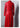 Isabella Extra Long Red Soft Double Breasted Faux Leather Women Trench Coat