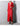 Isabella Extra Long Red Soft Double Breasted Faux Leather Women Trench Coat