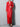 Isabella Extra Long Red Soft Double Breasted Faux Leather Women Trench Coat