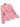 Brooklyn Pink And White Soft Faux Leather Women Blazer