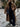 Sarah Brown Thicken Warm Faux Fur Women Trench Coat