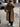 Sarah Brown Thicken Warm Faux Fur Women Trench Coat