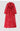 Mia Long Red Soft Faux Leather Trench Coat