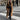 Sarah Brown Thicken Warm Faux Fur Women Trench Coat