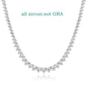 Stunning Moissanite Tennis Necklace featuring brilliant round-cut stones, perfect for elevating any jewelry collection.