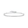 Elegant Dainty Silver Bracelet featuring a fine chain design, perfect for women who appreciate subtle sophistication.